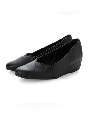 New! ARCHE Anyssi Black Leather Slip-On Wedge
